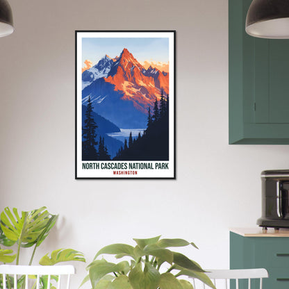 North Cascades National Park Washington USA Travel Print Wall Art Wall Hanging Décor North Cascades Gift Travel Art US Artwork Travel Poster
