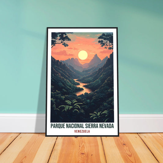 Parque Nacional Sierra Nevada Travel Print Venezuela Decor Wall Art Wall Hanging Art Lover Sierra Nevada Venezuelan Artwork Travel Poster