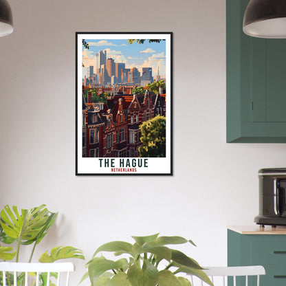 The Hague Travel Print Holland Wall Art Wall Hanging Home Décor The Hague Gift Art Lovers Gift Dutch Artwork The Netherlands Travel Poster