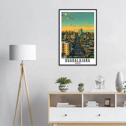 Guadalajara Mexico Travel Print Mexico Wall Art Wall Hanging Home Décor Guadalajara Gift Mexico Landmark Artwork South America Travel Poster