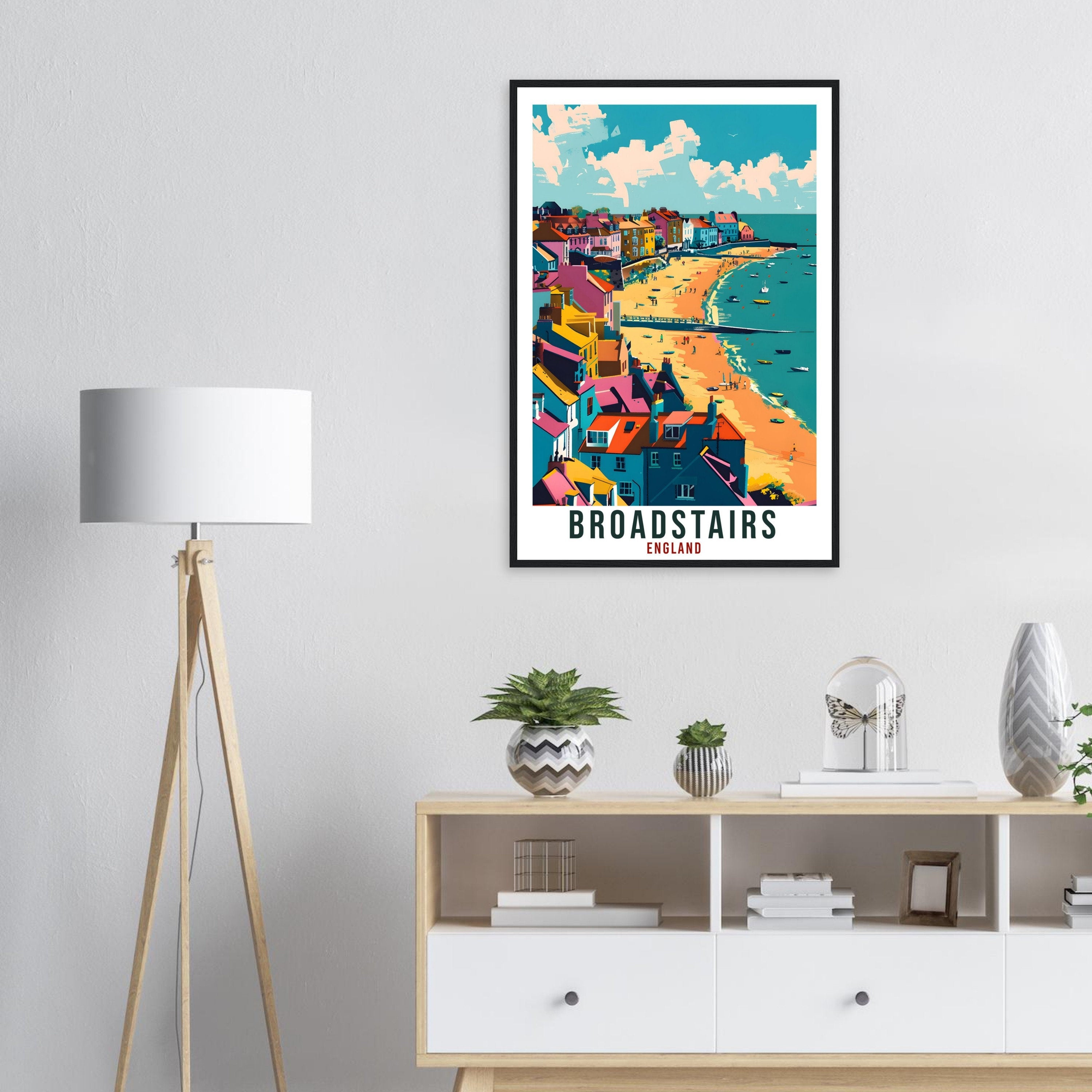 Broadstairs Travel Print Wall Art Wall Hanging Home Living Décor Broadstairs Gift Art Lovers Gift Artwork Gift Print England Travel Poster