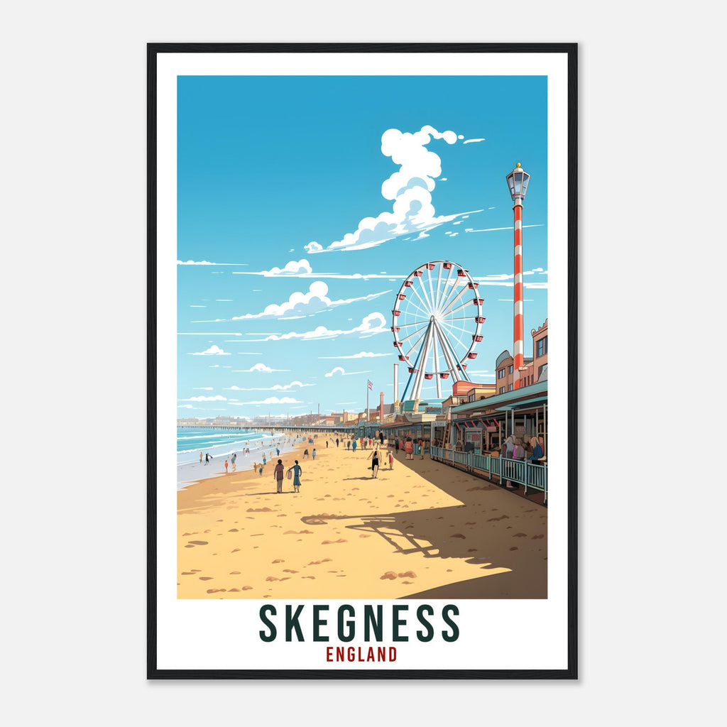 Skegness Travel Print Wall Art Wall Hanging Home Living Décor Skegness Gift Art Lovers Gift UK Artwork Gift Print England Travel Poster