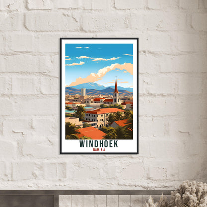 Windhoek Namibia Travel Print Wall Art Wall Hanging Home Décor Windhoek Gift Art Lovers Namibia Artwork Gift Print African Landmark Poster