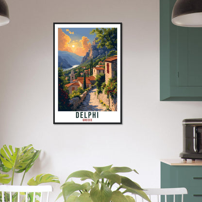 Delphi Travel Print Greece Home Decoration Delphi Greek Gift Wall Art Gift Wall Hanging Art Lover Greece Artwork Delphi Travel Poster