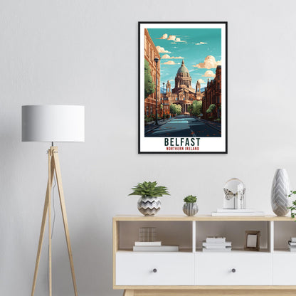 Belfast Travel Print Northern Ireland Home Decoration Belfast City Wall Art Gift Wall Hanging Art Lover Irish Artwork Ireland Travel Poster
