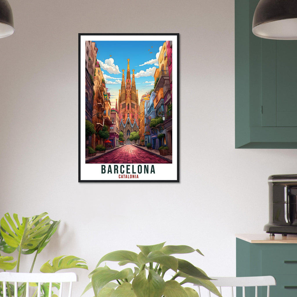 Barcelona Travel Print Wall Art Spain Wall Hanging Spain Gift Holiday Print Barcelona Art Print Barcelona Travel Poster Barcelona City Print