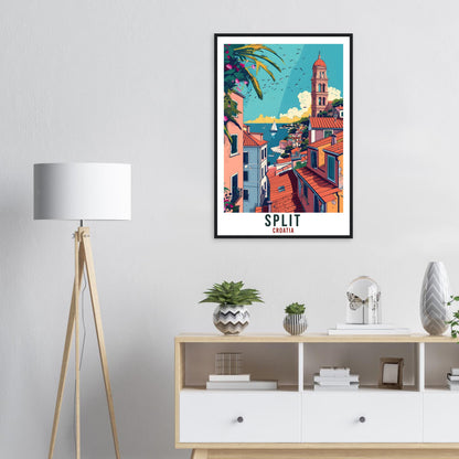Split Travel Print Croatia Wall Art Wall Hanging Home Décor Split Gift Croatian Landmark Artwork Gift Split Croatia Holiday Travel Poster