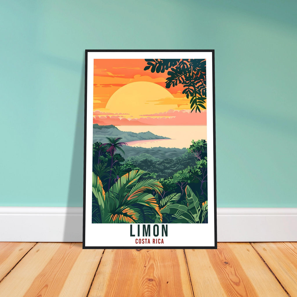 Limon Costa Rica Travel Print Wall Art Wall Hanging Home Décor Limon Gift Wall Art Artwork Travel Art Costa Rica City Travel Poster Gift