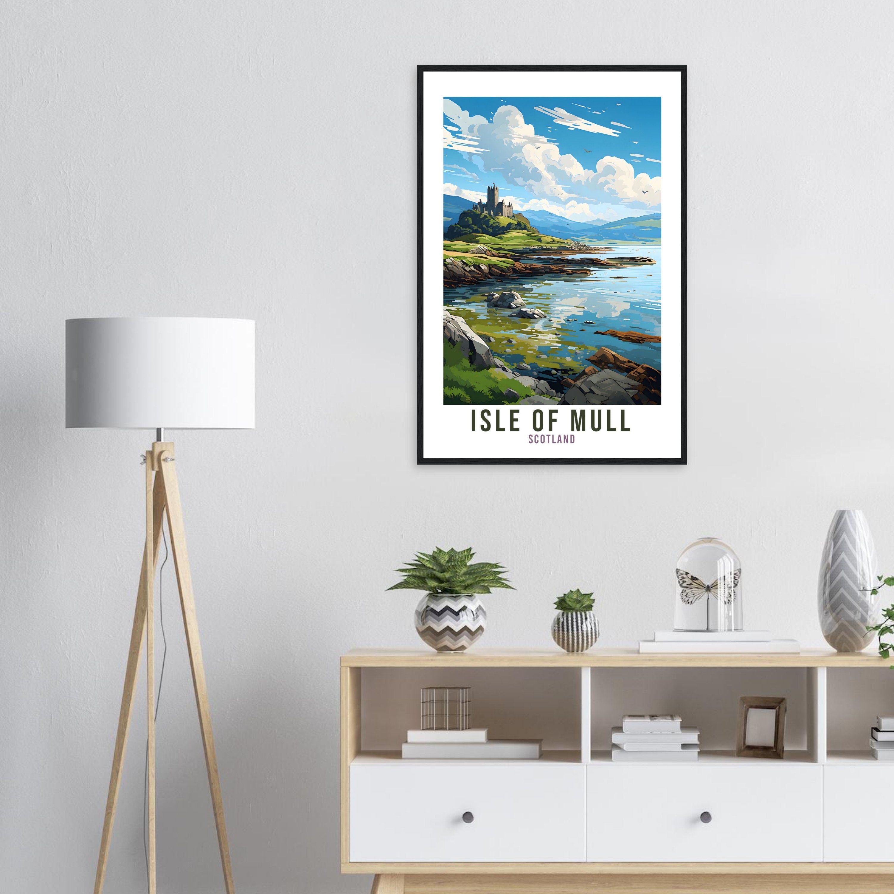 Isle Of Mull Travel Print Scotland Home Decor Isle Of Mull UK Nature Wall Art Isle Of Mull Artwork Gift UK Coast Scottish Travel Poster