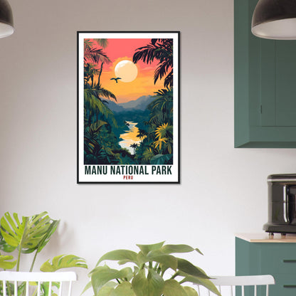 Manu National Park Travel Print Peru Decor Wall Art Gift Wall Hanging Art Lover Manu National Park Peruvian Artwork Travel Poster Travel Art
