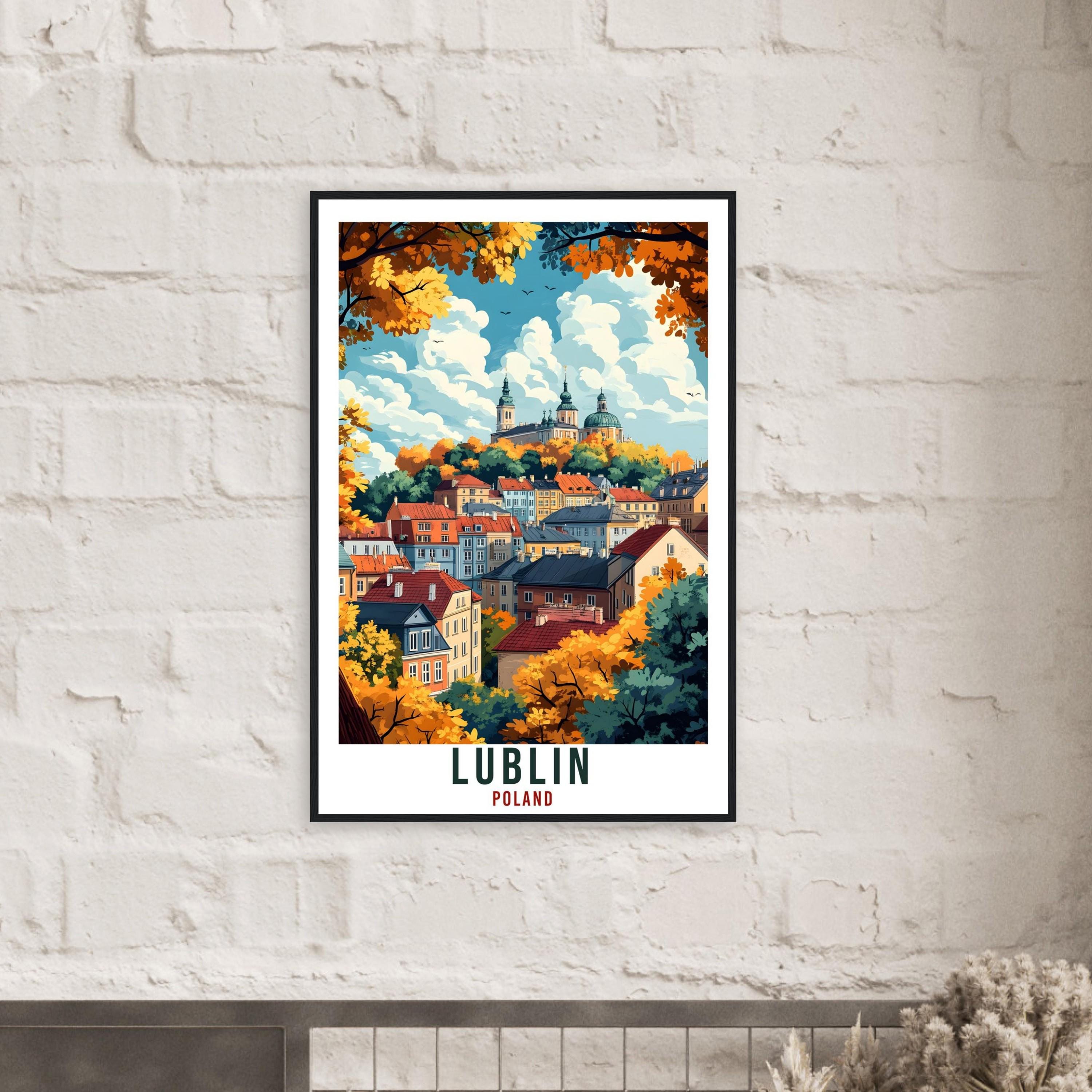 Lublin Travel Print Poland Home Decor Lublin Wall Art Gift Wall Hanging Art Lover Lublin Polish Artwork Travel Poster Poland Travel Art