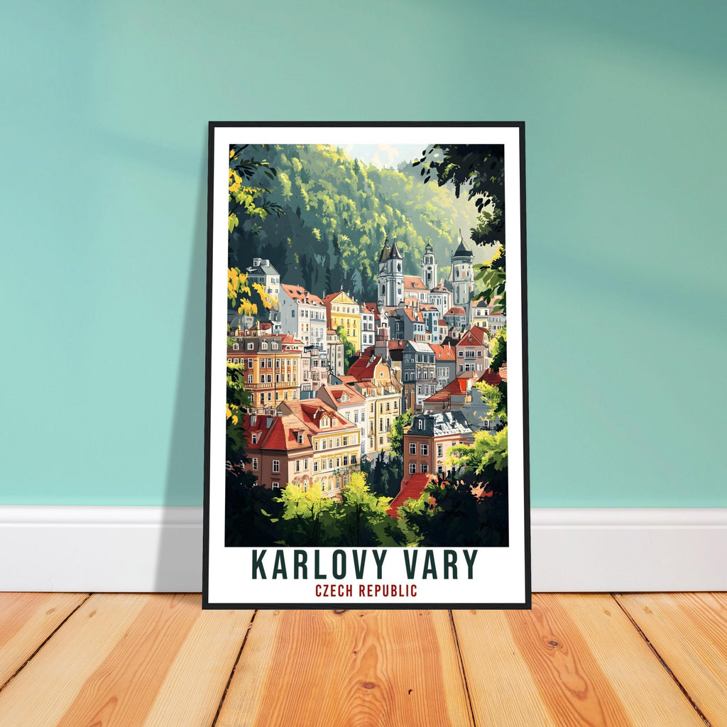 Karlovy Vary Travel Print Czech Republic Home Decor Wall Art Gift Wall Hanging Art Lover Karlovy Vary Czechia Artwork Travel Poster Artwork
