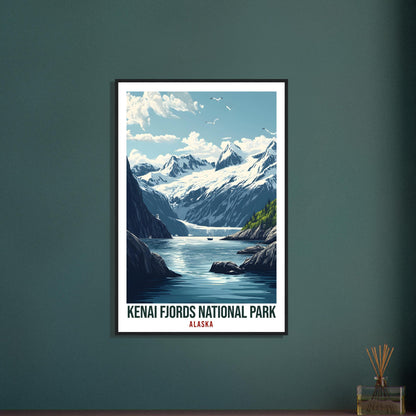 Kenai Fjords National Park Alaska USA Travel Print Wall Art Wall Hanging Home Décor Kenai Fjords Gift Travel Art USA Artwork Travel Poster