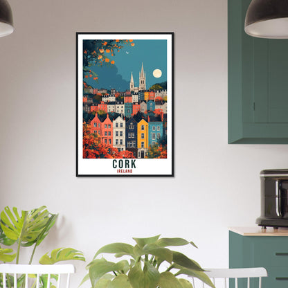 Cork Travel Print Ireland Home Decoration Irish Cork Wall Art Gift Wall Hanging Art Lover Irish Artwork Ireland Cork Travel Poster Gift