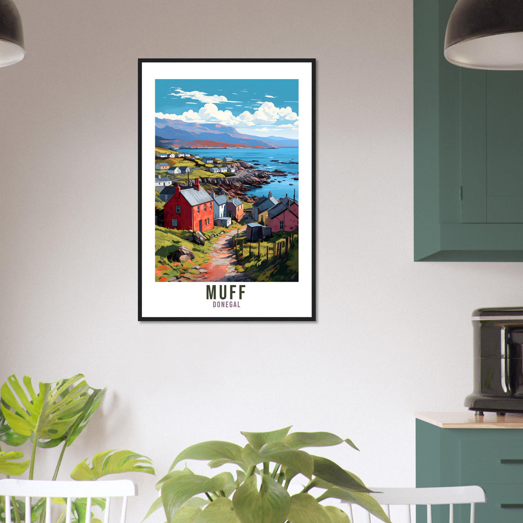 Muff Donegal Travel Print Wall Art Muff Wall Hanging Home Décor Dublin Gift Art Lovers Irish Art Lover Gift Donegal Print Donegal Artwork