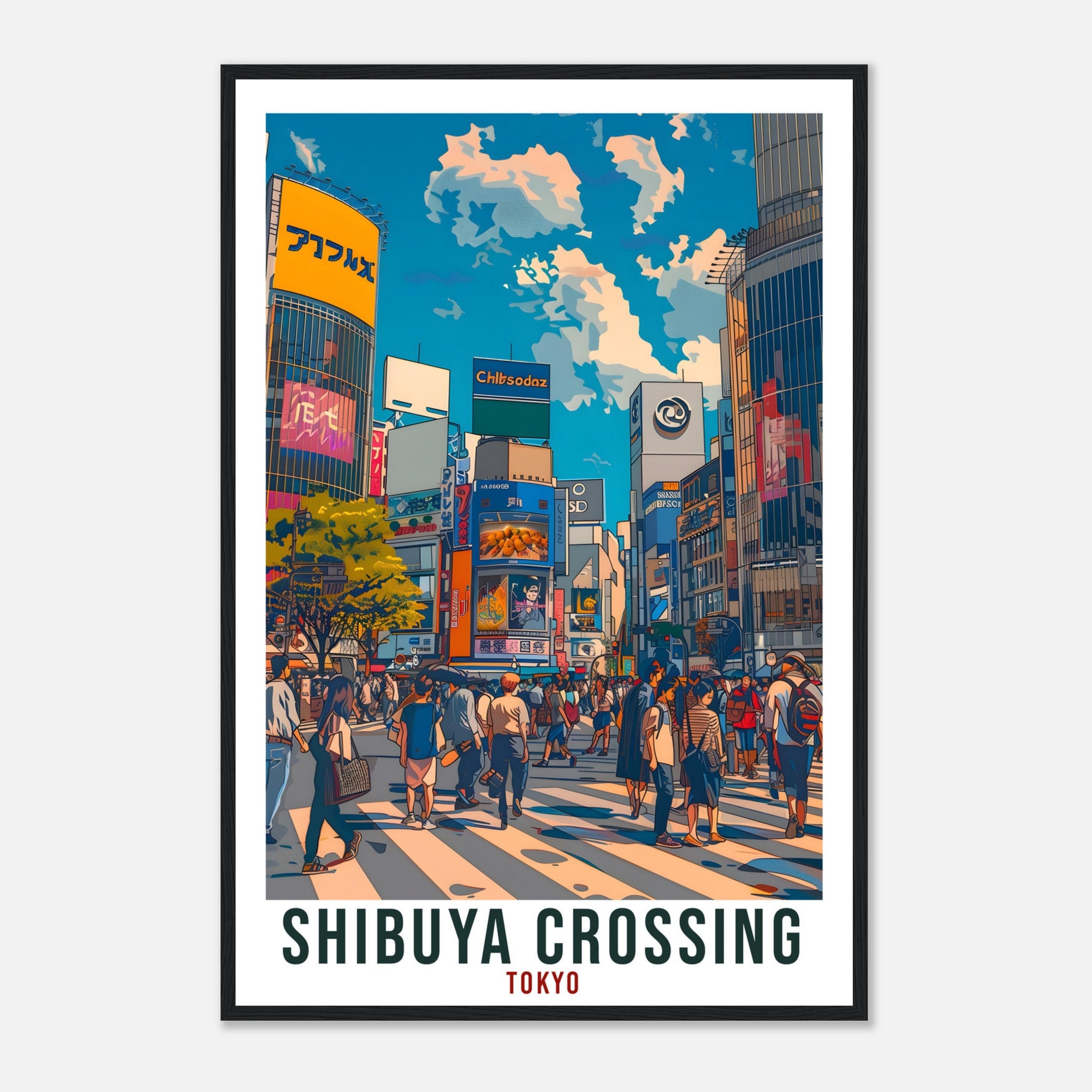 Shibuya Crossing Travel Print Japan Home Decoration Wall Art Gift Wall Hanging Art Lover Japanese Artwork Japan Shibuya Tokyo Travel Poster