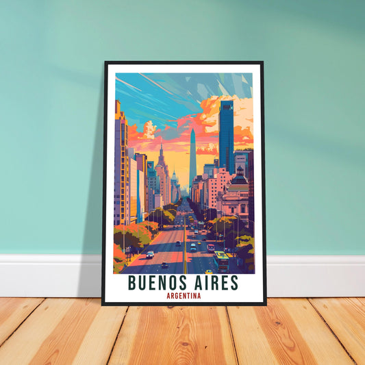 Buenos Aires Argentina Travel Print Wall Art Wall Hanging Home Décor Buenos Aires Gift Landmark Artwork Travel Art Argentina Travel Poster