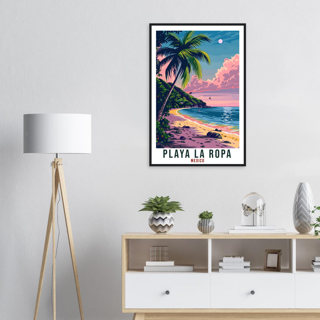 Playa La Ropa Mexico Travel Print Mexico Wall Art Wall Hanging Home Décor Playa La Ropa Gift Mexico Artwork Travel Art Mexican Travel Poster