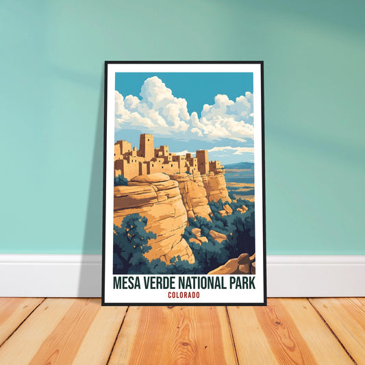 Mesa Verde National Park Colorado USA Travel Print Wall Art Wall Hanging Home Décor Mesa Verde Gift Travel Art USA Artwork Travel Poster
