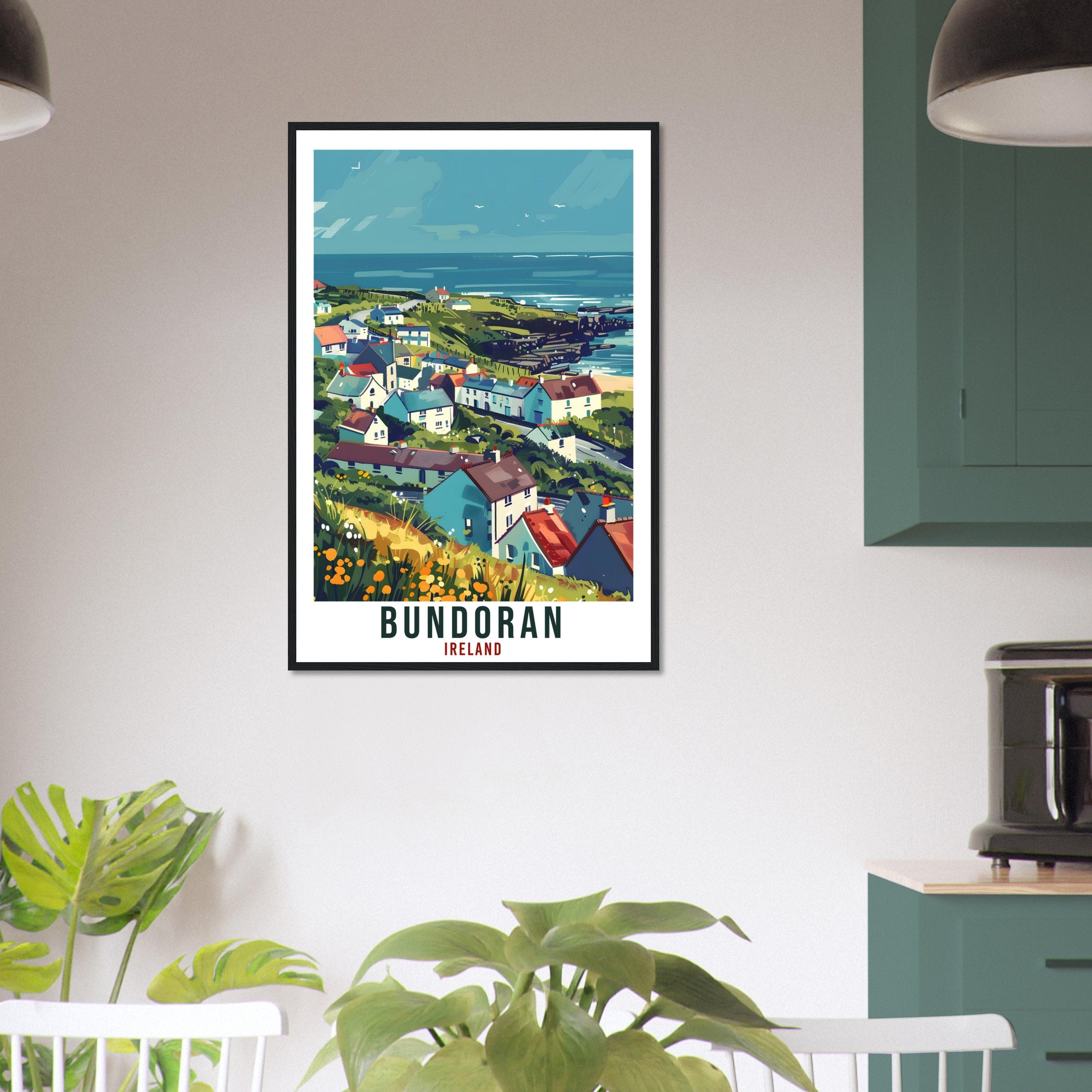 Bundoran Travel Print Ireland Wall Art Wall Hanging Home Living Décor Bundoran Gift Art Lovers Gift Irish Artwork Gift Ireland Travel Poster