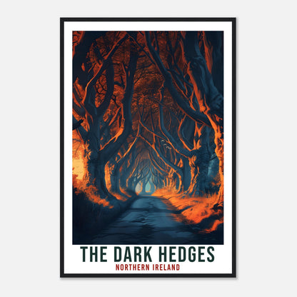 The Dark Hedges Travel Print Northern Ireland Coast Home Decoration Wall Art Gift Wall Hanging Art Lover Irish Artwork Ireland Travel Poster