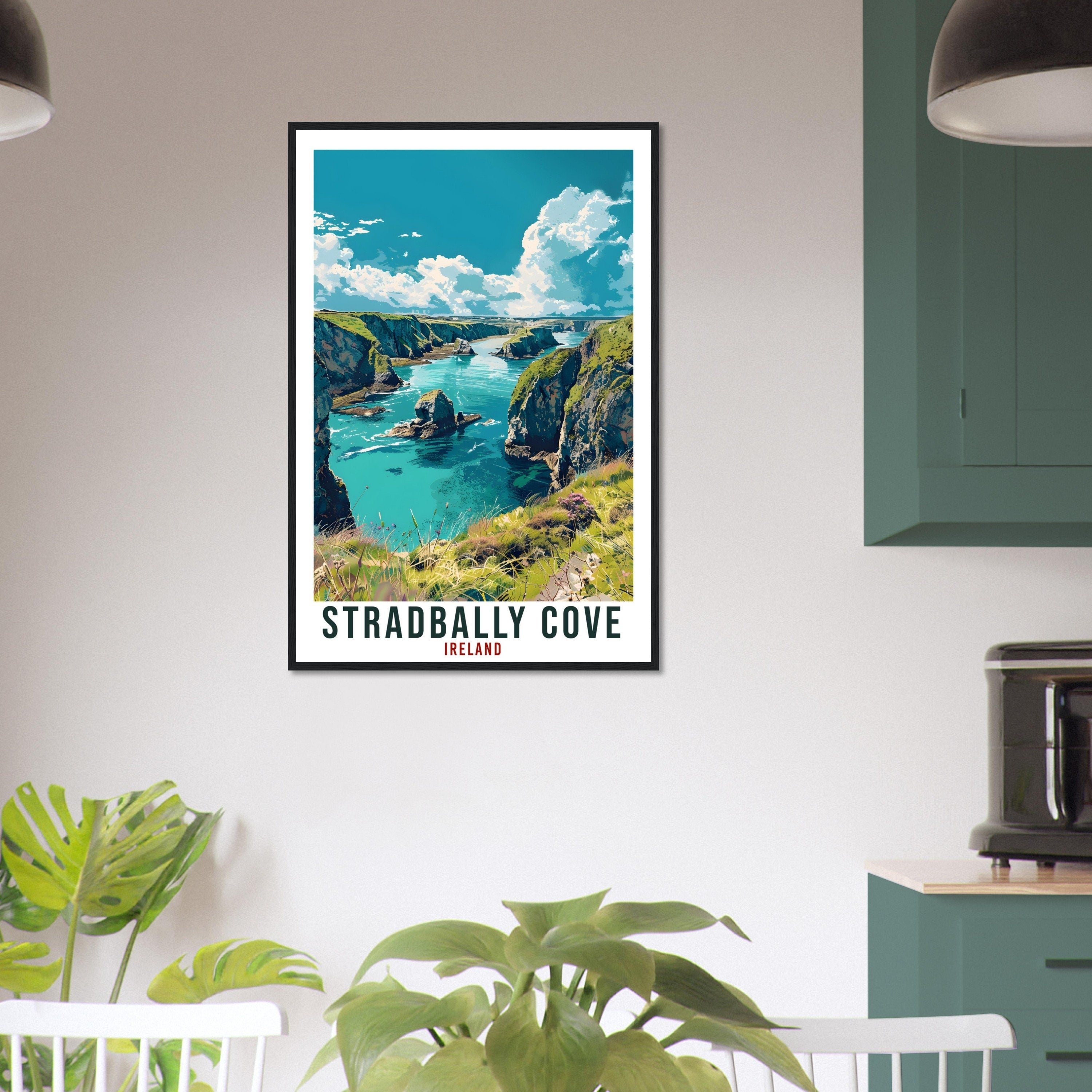 Stradbally Cove Travel Print Ireland Wall Art Wall Hanging Décor Stradbally Cove Gift Art Lover Waterford Artwork Gift Ireland Travel Poster