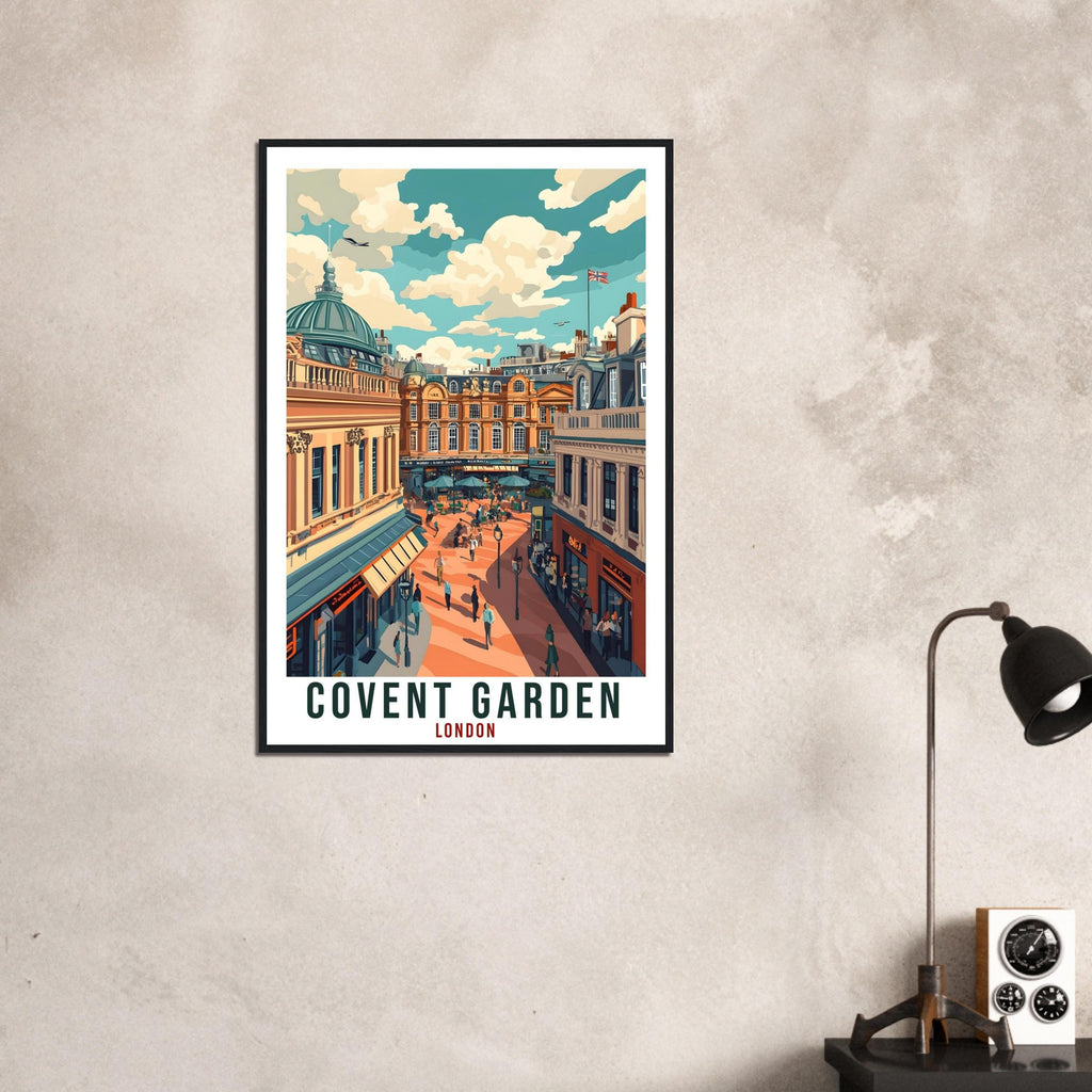 Covent Garden London Travel Print England Decor London Wall Art Gift Wall Hanging Art Lover Covent Garden England Artwork Travel Poster Art