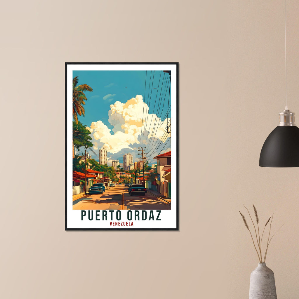 Puerto Ordaz Travel Print Venezuela Home Decor Puerto Ordaz Wall Art Gift Wall Hanging Art Lover Venezuelan Artwork Travel Poster Travel Art