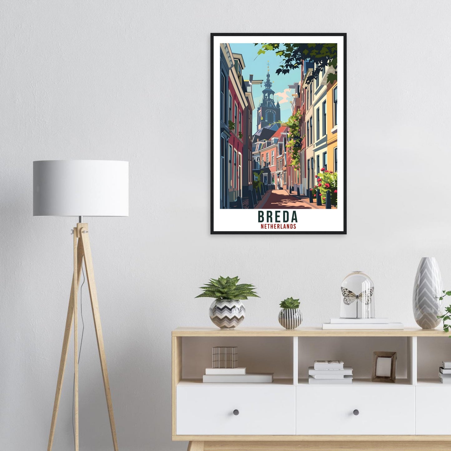 Breda Travel Print Holland Wall Art Wall Hanging Home Décor Breda Gift Art Lovers Gift Dutch Artwork Gift The Netherlands Travel Poster
