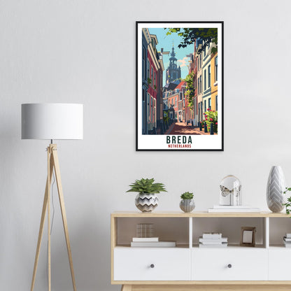 Breda Travel Print Holland Wall Art Wall Hanging Home Décor Breda Gift Art Lovers Gift Dutch Artwork Gift The Netherlands Travel Poster