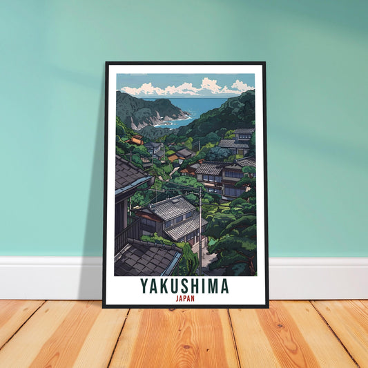 Yakushima Travel Print Japan Home Decoration Yakushima Wall Art Gift Wall Hanging Art Lover Japanese Artwork Japan Yakushima Travel Poster