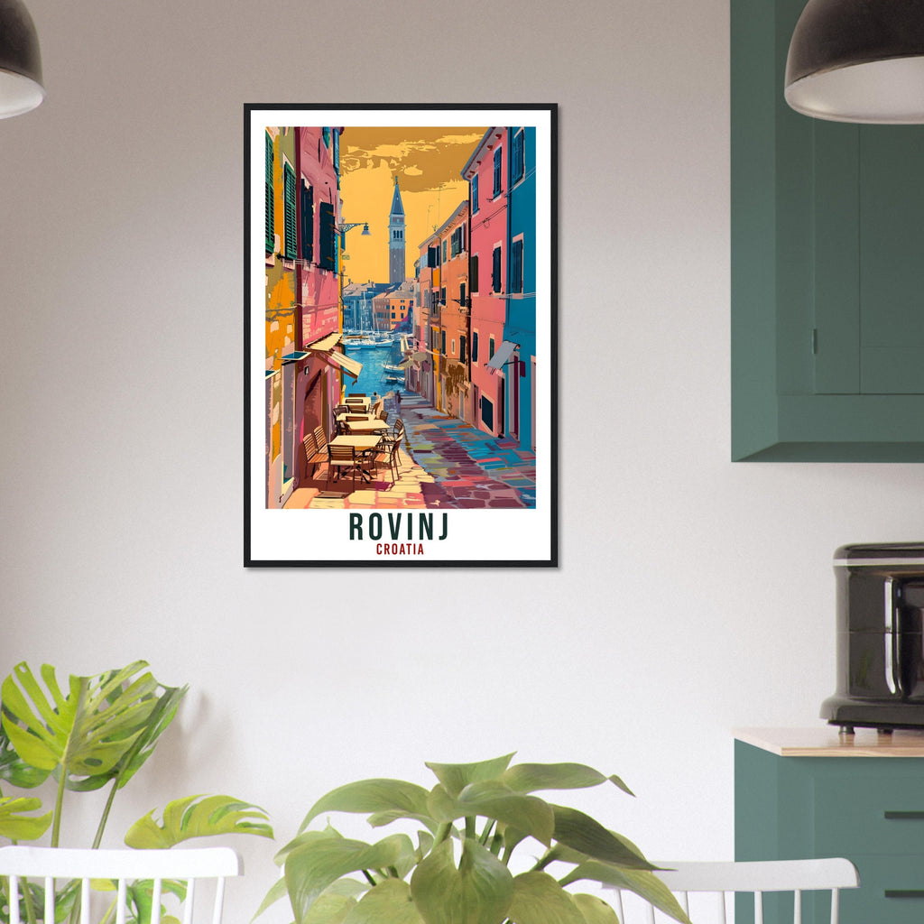 Rovinj Travel Print Croatia Wall Art Wall Hanging Home Décor Rovinj Gift Croatian Landmark Artwork Gift Croatia Holiday Travel Poster Rovinj
