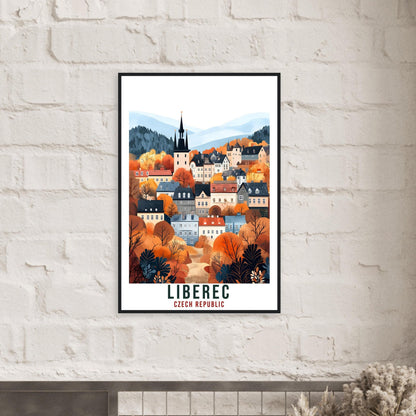 Liberec Travel Print Czechia Home Decor Liberec Wall Art Gift Wall Hanging Art Lover Liberec Czech Republic Artwork Travel Poster Travel Art
