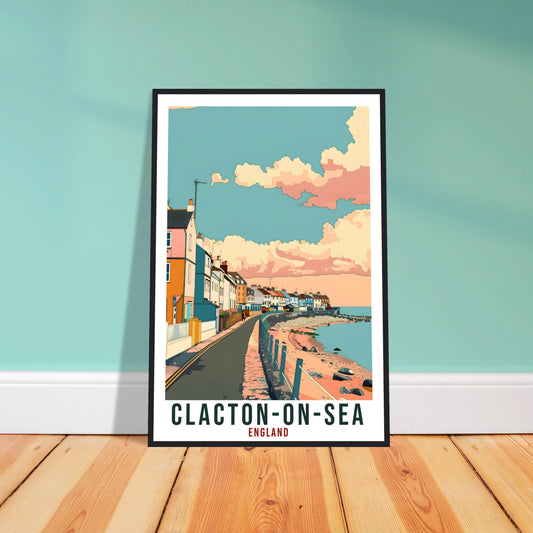 Clacton-On-Sea Travel Print Wall Art Wall Hanging Home Living Décor Clacton-On-Sea Gift Art Lovers UK Artwork Print England Travel Poster