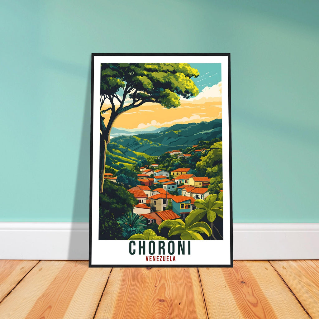 Choroni Travel Print Venezuela Home Decor Choroni Wall Art Gift Wall Hanging Art Lover Choroni Venezuelan Artwork Travel Poster Travel Art