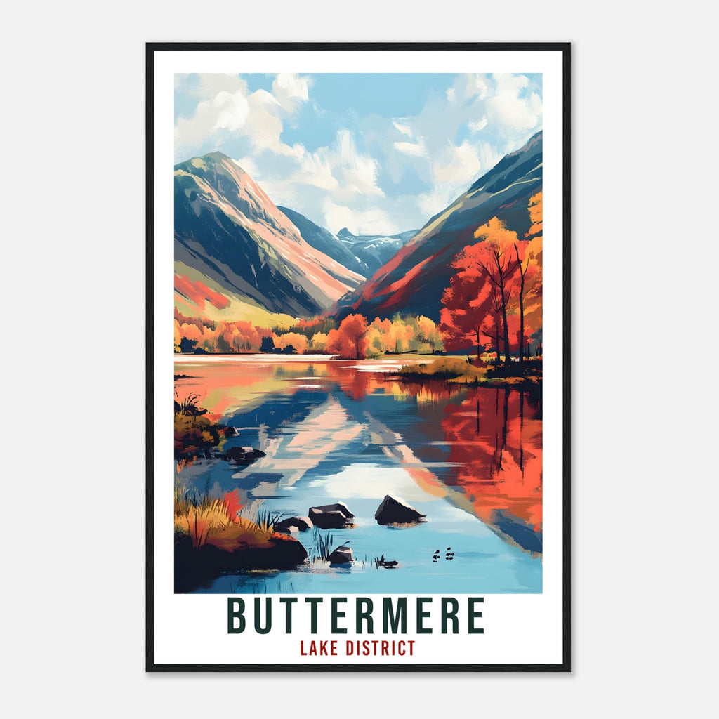 Buttermere Travel Print Lake District Decor Buttermere Wall Art Wall Hanging Art Lover Lake District Artwork Travel Poster Cumbria Travel