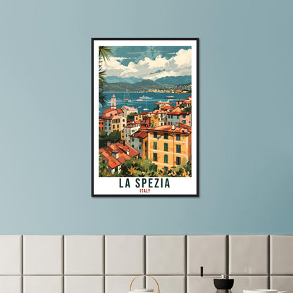 La Spezia Travel Print Italy Wall Art Wall Hanging Home Living Décor La Spezia Gift Art Lovers Gift Italy Artwork Gift Italian Travel Poster