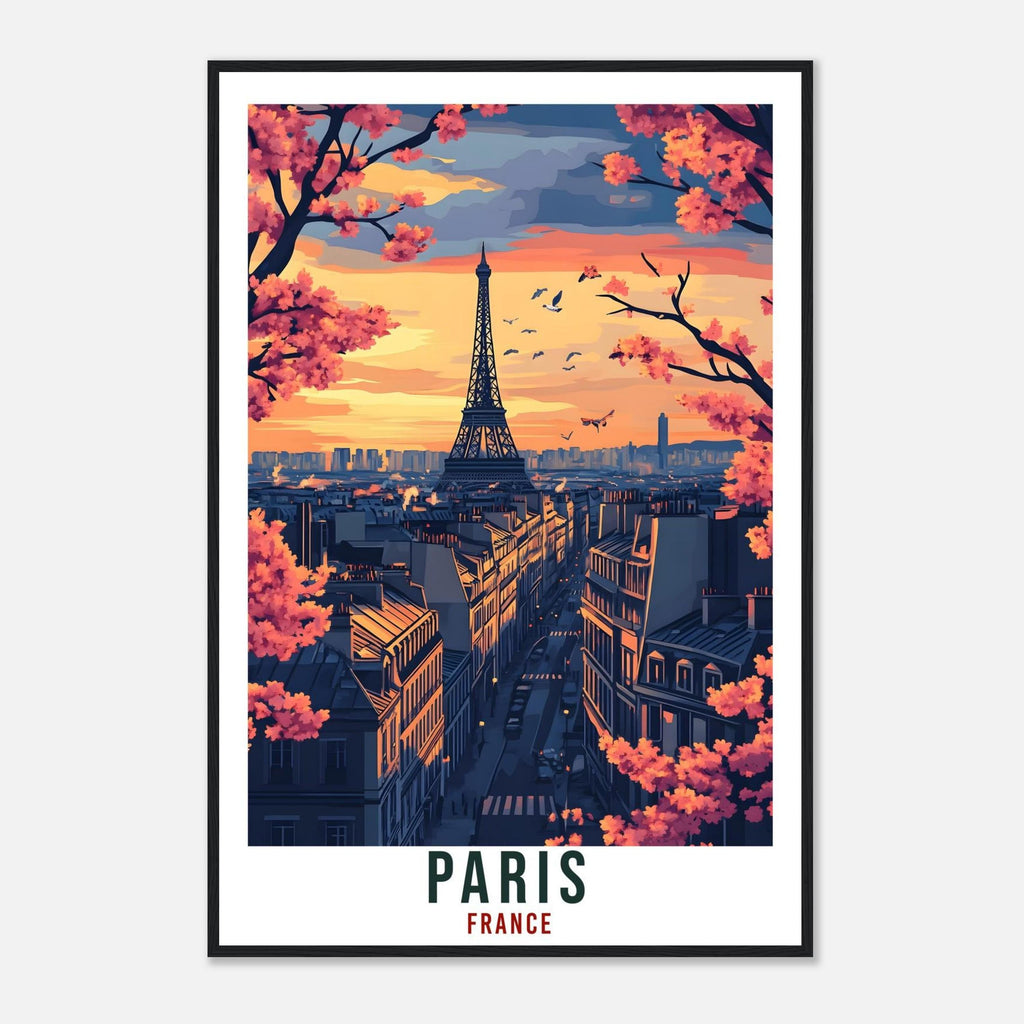 Paris Travel Print Eiffel Tower France Home Decor Paris Wall Art Gift Wall Hanging Art Lover Paris France Artwork Travel Poster Travel Art