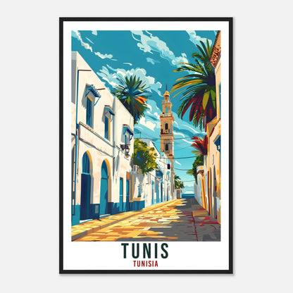 Tunis Tunisia Travel Print Tunis Wall Art Wall Hanging Home Décor Tunis Gift Art Lovers Tunisia Artwork Gift Print African Landmark Poster