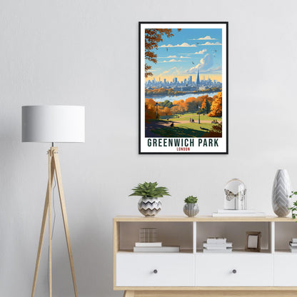 Greenwich Park London Travel Print English Wall Art Wall Hanging Travel Art Gift Greenwich Travel Poster London City Artwork Art Lover Gift