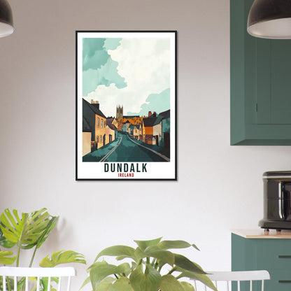 Dundalk Travel Print Ireland Home Decor Dundalk Wall Art Gift Wall Hanging Art Lover Dundalk Irish Artwork Travel Poster Ireland Travel Art