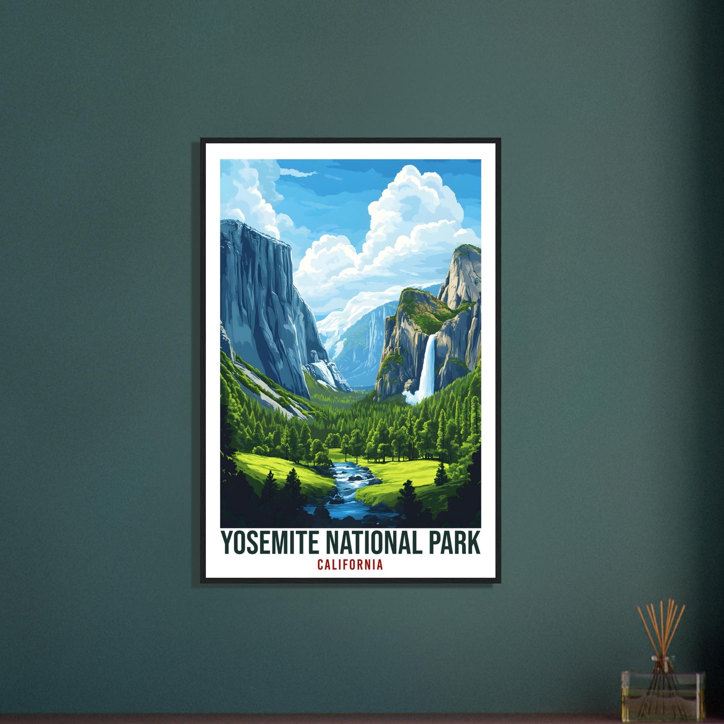 Yosemite National Park California USA Travel Print Wall Art Wall Hanging Home Décor Yosemite Park Gift Travel Art USA Artwork Travel Poster