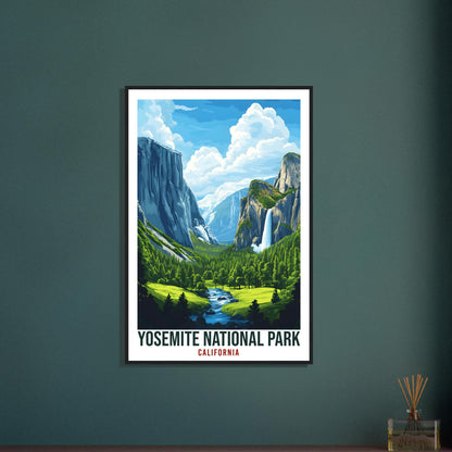 Yosemite National Park California USA Travel Print Wall Art Wall Hanging Home Décor Yosemite Park Gift Travel Art USA Artwork Travel Poster