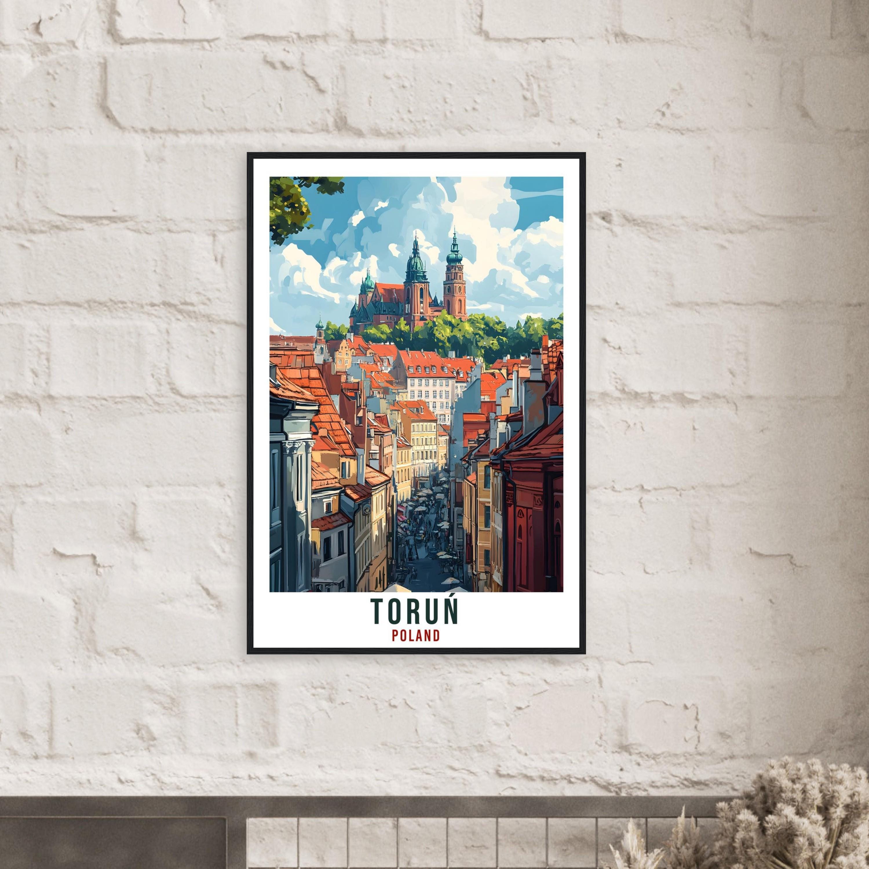 Toruń Travel Print Poland Home Decor Toruń Wall Art Gift Wall Hanging Art Lover Toruń Polish Artwork Travel Poster Poland Travel Artwork
