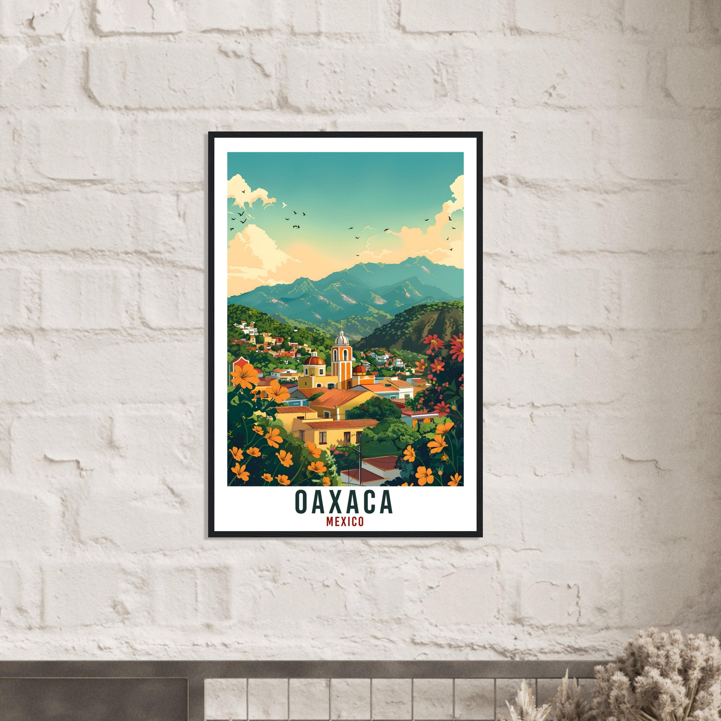 Oaxaca Mexico Travel Print Mexico Wall Art Wall Hanging Home Décor Oaxaca Gift Mexico Landmark Artwork Gift South America Travel Poster