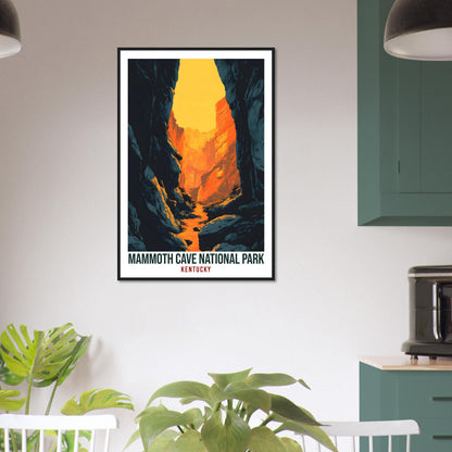 Mammoth Cave National Park Kentucky USA Travel Print Wall Art Wall Hanging Home Décor Mammoth Cave Gift Travel Art USA Artwork Travel Poster