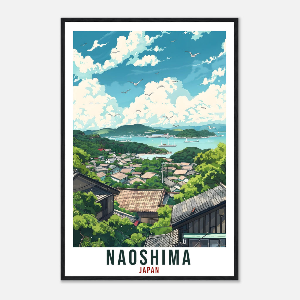 Naoshima Travel Print Japan Home Decoration Wall Art Gift Wall Hanging Art Lover Japanese Artwork Japan Naoshima Travel Poster Decor Print