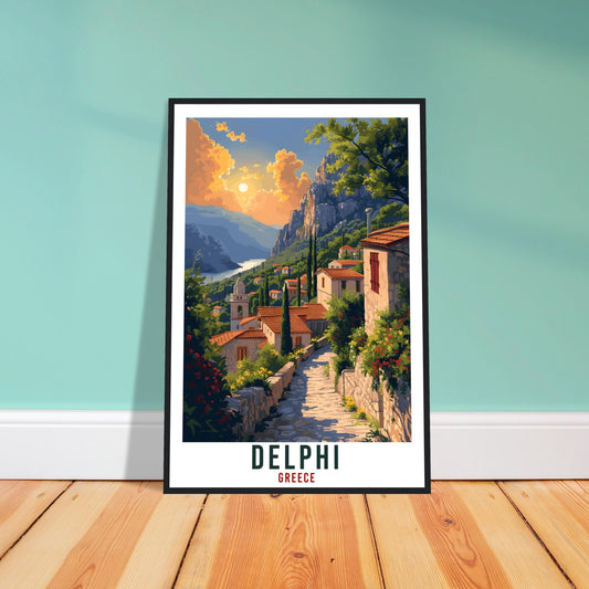 Delphi Travel Print Greece Home Decoration Delphi Greek Gift Wall Art Gift Wall Hanging Art Lover Greece Artwork Delphi Travel Poster