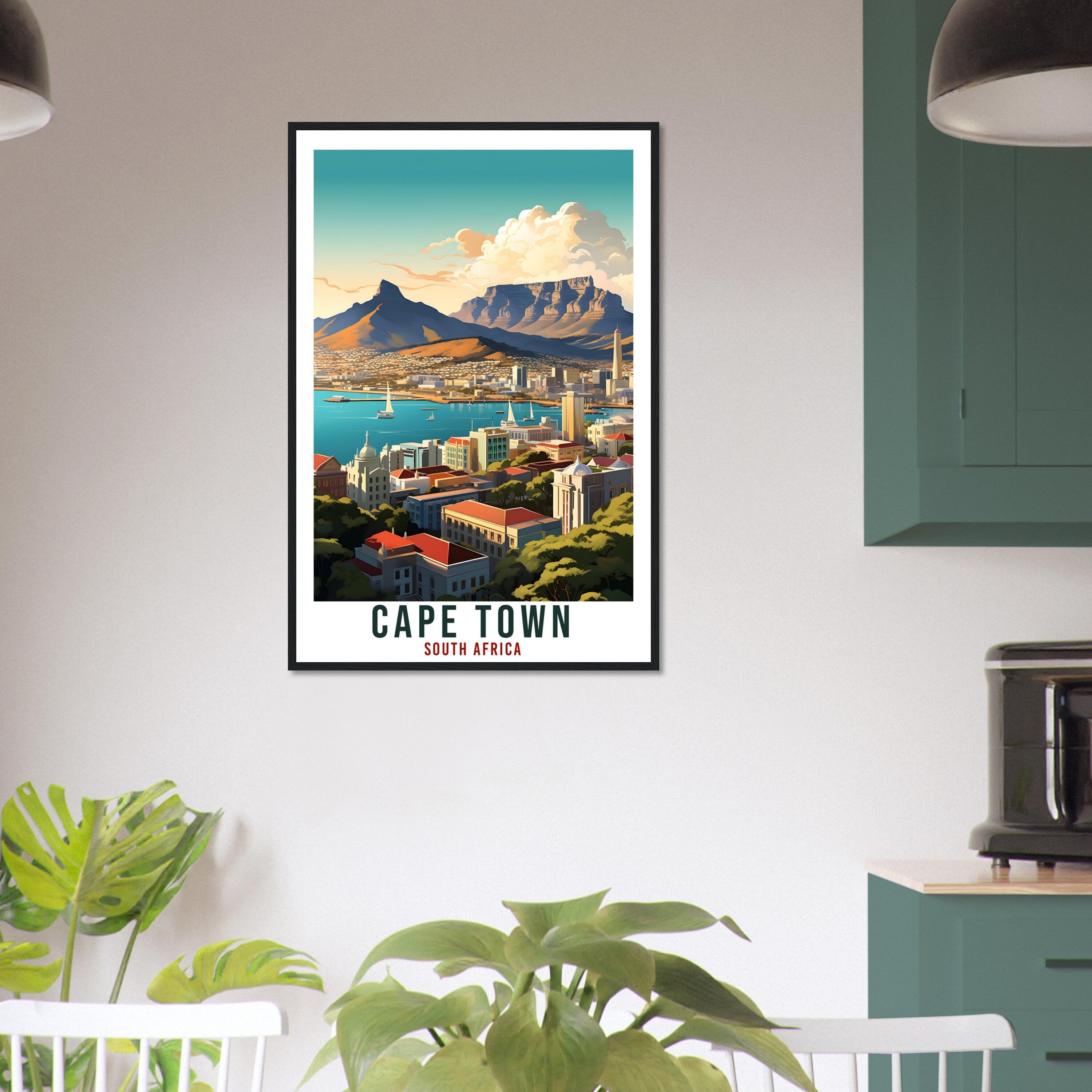 Cape Town South Africa Travel Print Wall Art Wall Hanging Home Décor Cape Town Gift Art Lovers Artwork Print South African Landmark Poster