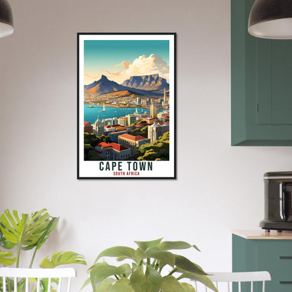 Cape Town South Africa Travel Print Wall Art Wall Hanging Home Décor Cape Town Gift Art Lovers Artwork Print South African Landmark Poster